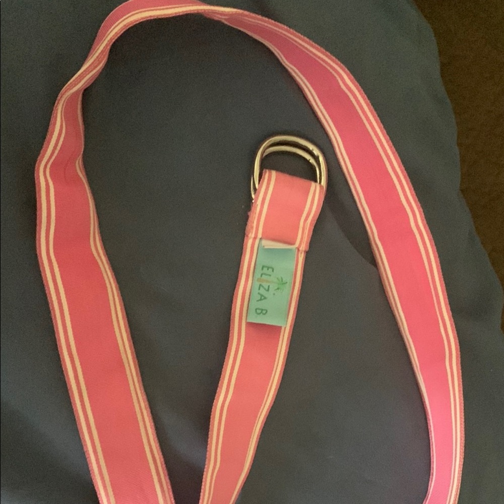 Pink ELZAB Belt with Silver Buckle